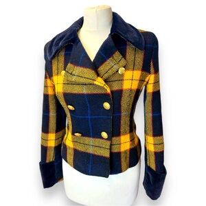 Vintage Mondi Tartan Wool Jacket - size 36